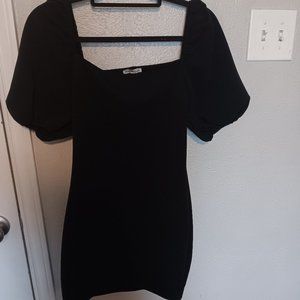 Body con puffy sleeve dress